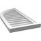 Ekena Millwork Quarter Round Top Left Surface Mount PVC Gable Vent w/ 2"W x 2"P Brickmould Sill Frame, 16"W x 34"H GVPQL16X3403SN - alternate 3